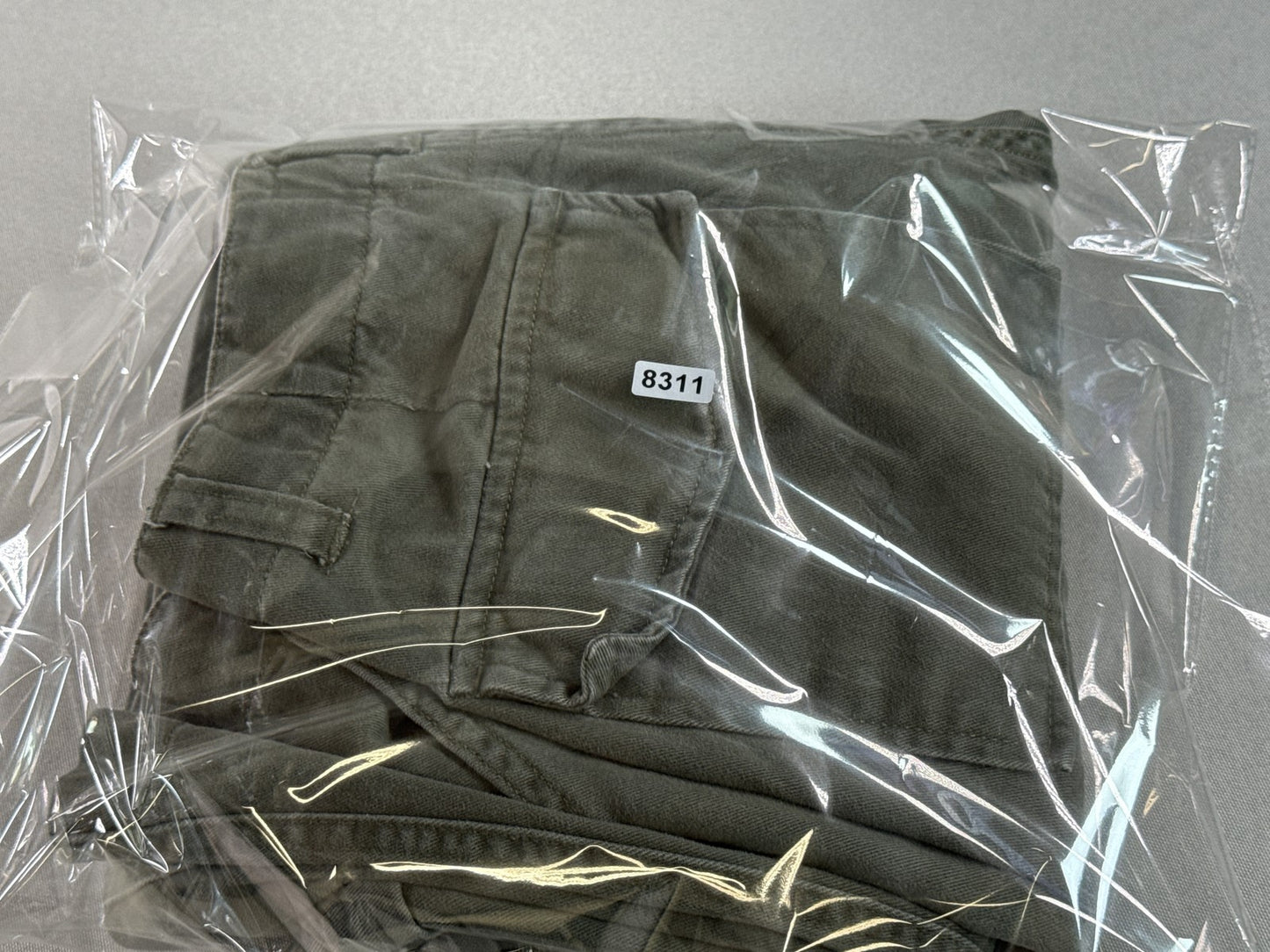 CHEROKEE Cargo Pants Mens 12 Olive Green 100% Cotton Relaxed Fit Convertible