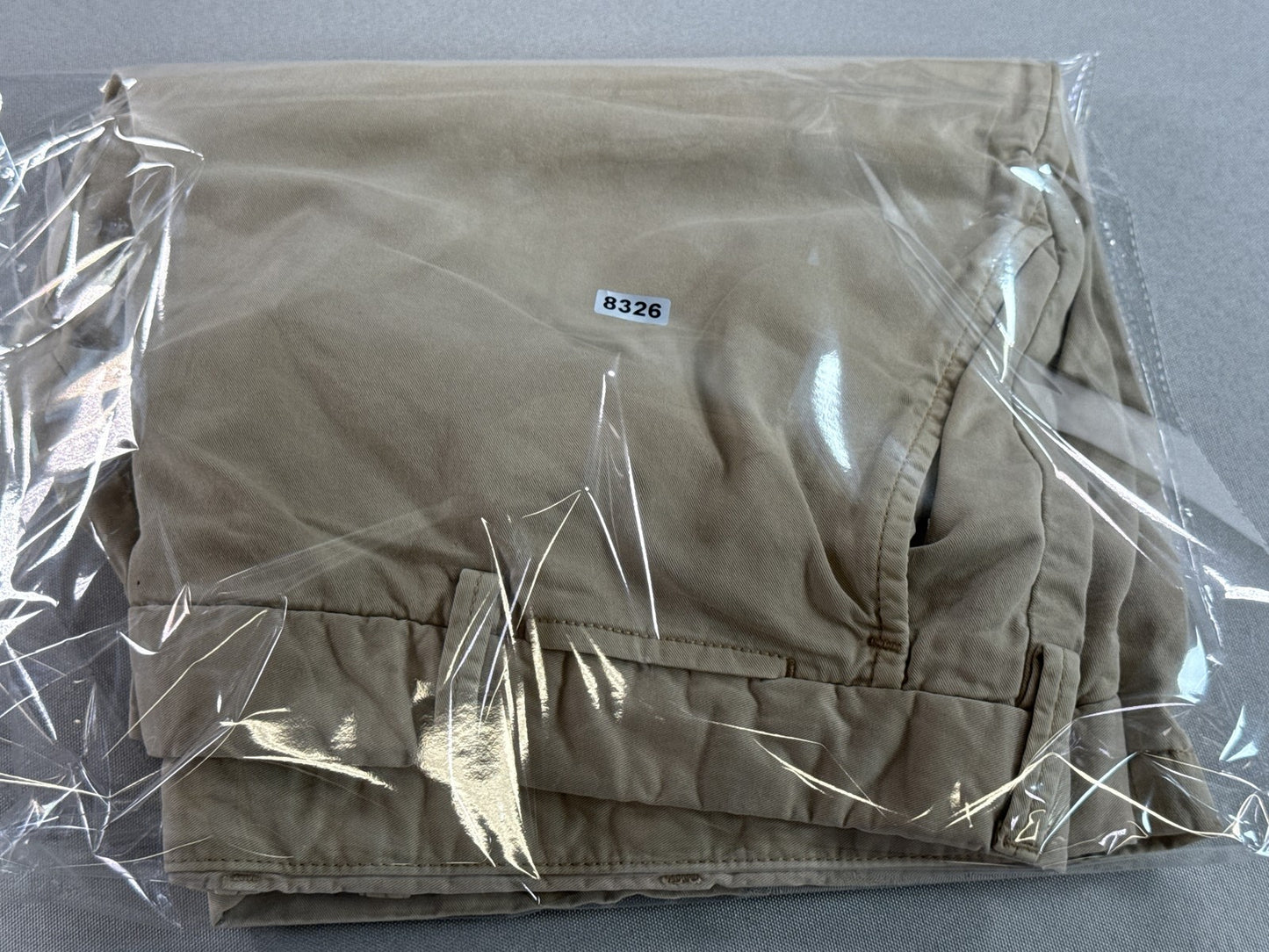 UNIQLO Chino Shorts Waist inch Beige 100% Cotton Breathable Flat Front Twill Men