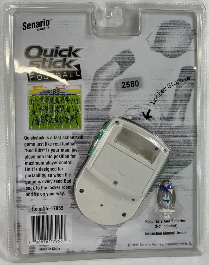 1998 Senario Quick Stick Football Game Sealed Bud Blitz Handheld Vintage Rare
