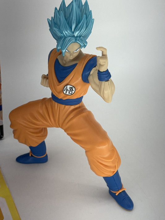 Lot of 2 Dragon Ball Z Super Saiyan God Goku Vegeta Figures Bandai Set New