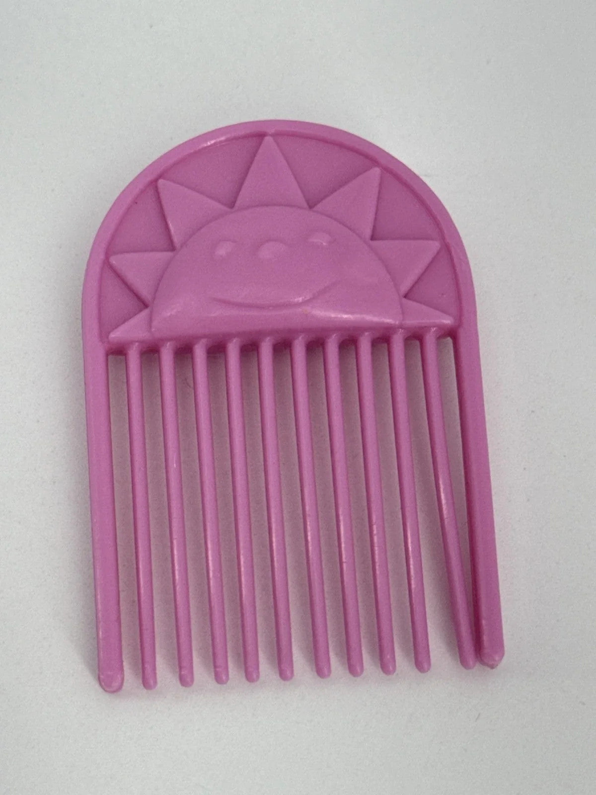 My Little Pony G1 Pink Sun Pick Comb Hasbro 1980s Vintage Hair Accessory White