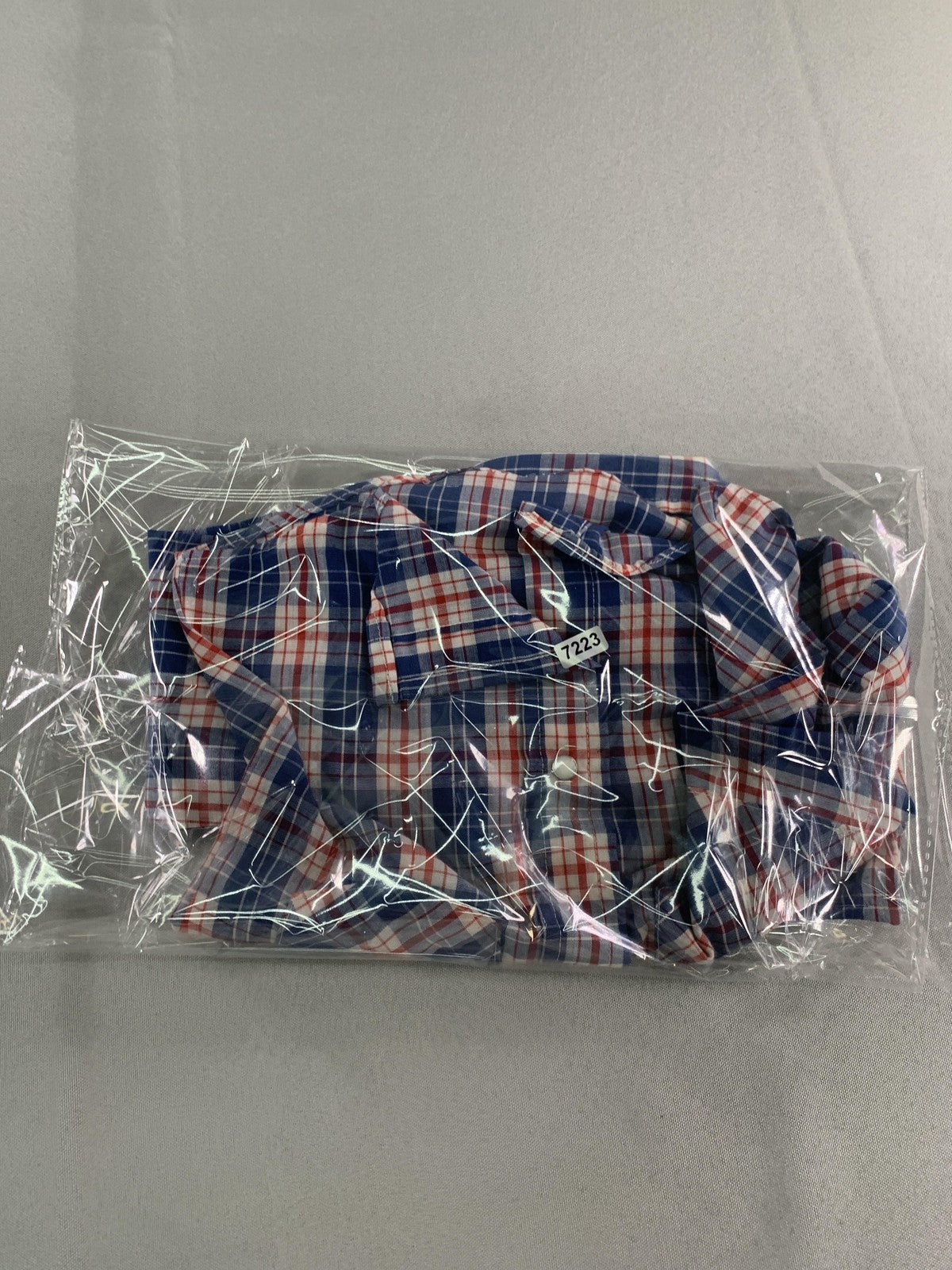 VINTAGE Levis Shirt Boys 3T Blue Red Plaid Western Pearl Snap Made in USA 90s