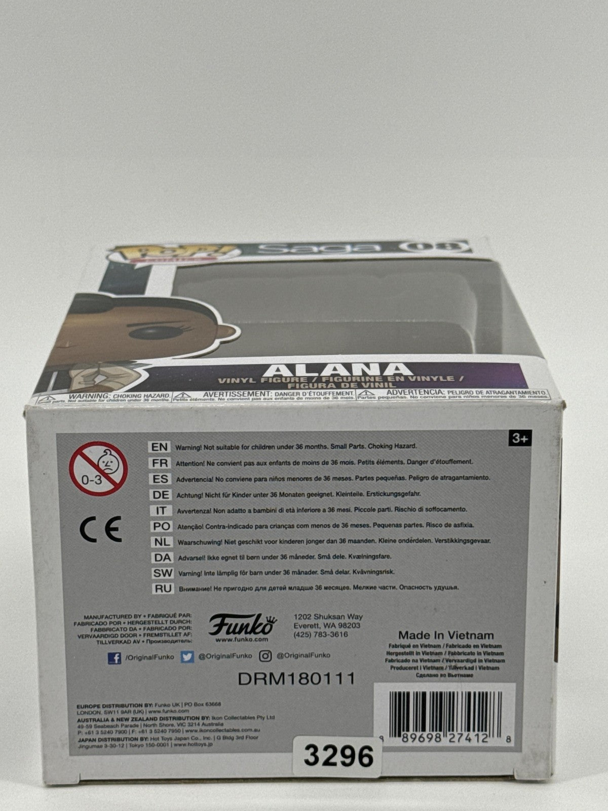 Funko Pop Comics Saga Alana 08 Vinyl Figure DRM180111 Standard Box Collectible