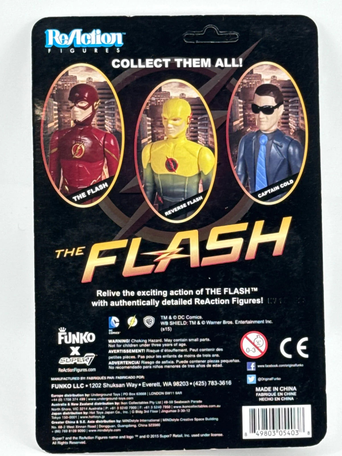 Funko ReAction Captain Cold Flash TV 3.75" Action Figure MOC Sealed 2015 DC TV