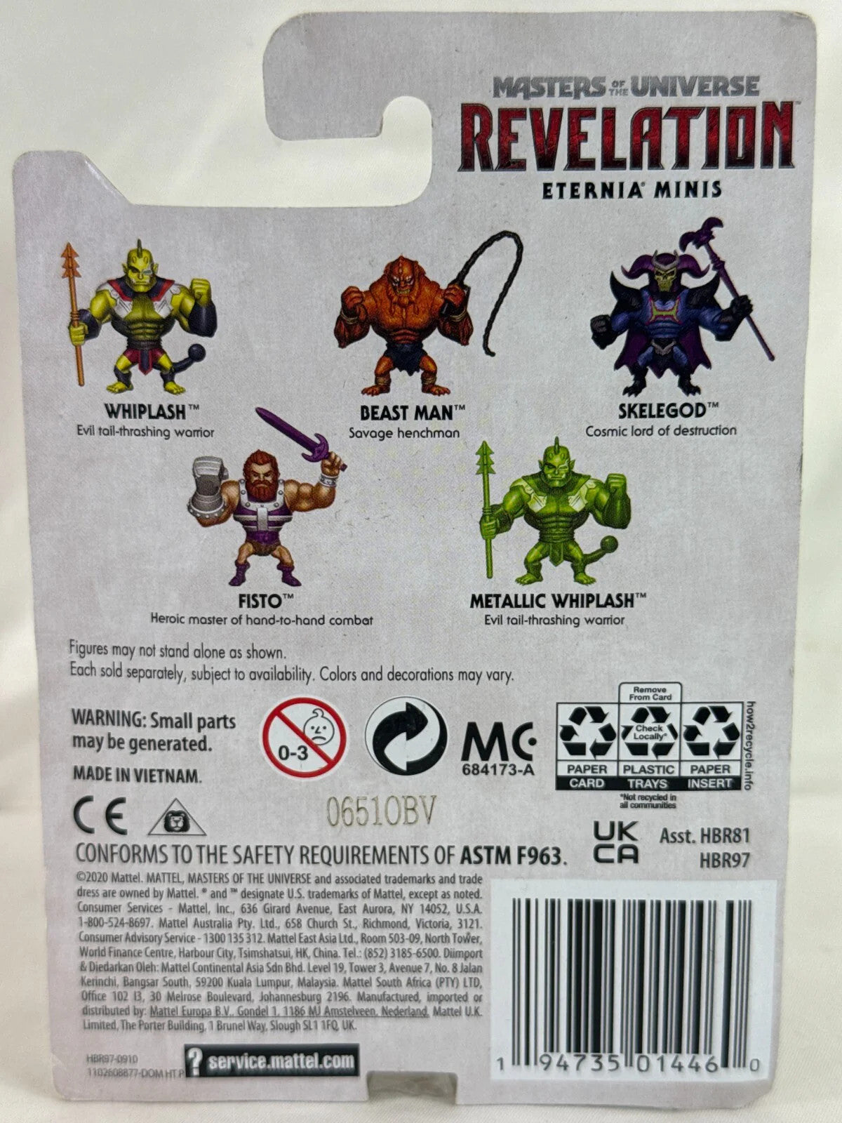 Whiplash Eternia Minis MOTU Revelation Netflix Mini Figure New Sealed 2.5β 1356