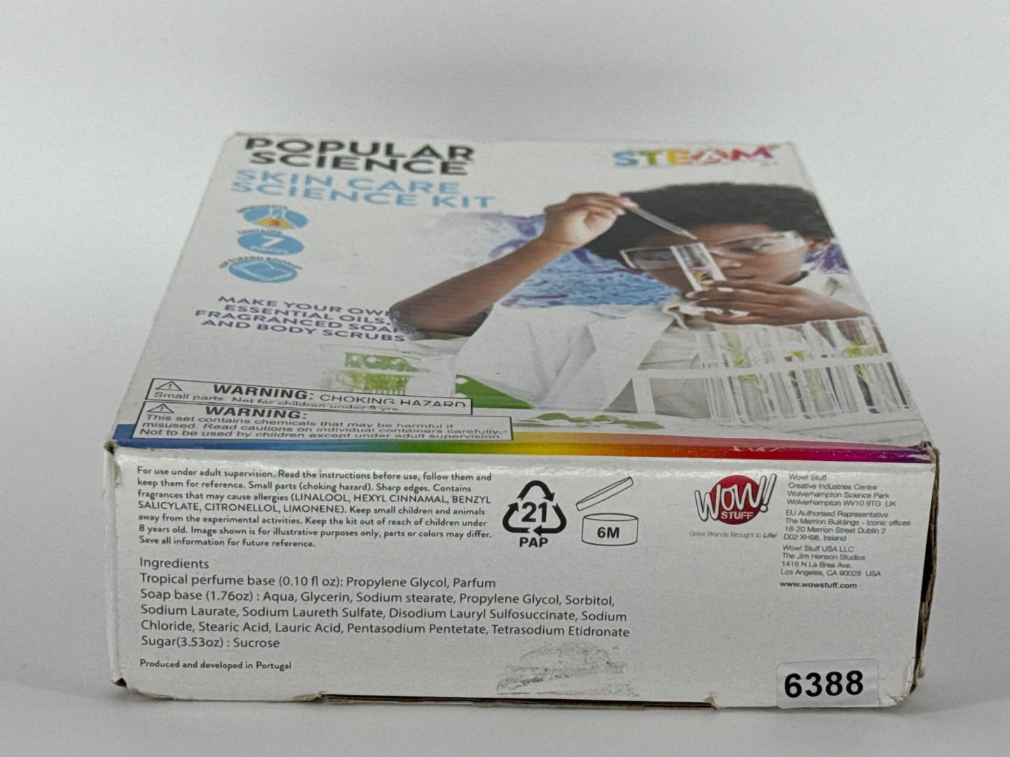 STEAM Science Kit POPULAR SCIENCE Skincare Soap Lab DIY Kids Toy Set 8+ NEW 1580