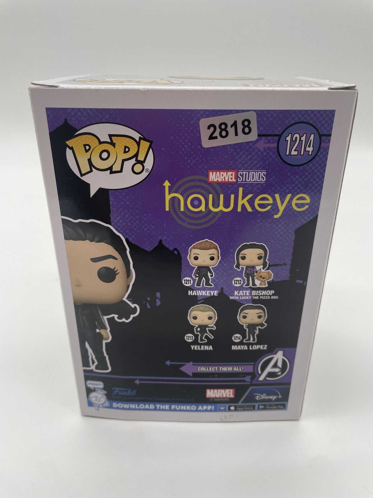 Funko Pop Marvel Hawkeye Maya Lopez #1214 Vinyl Figure Standard Black Common