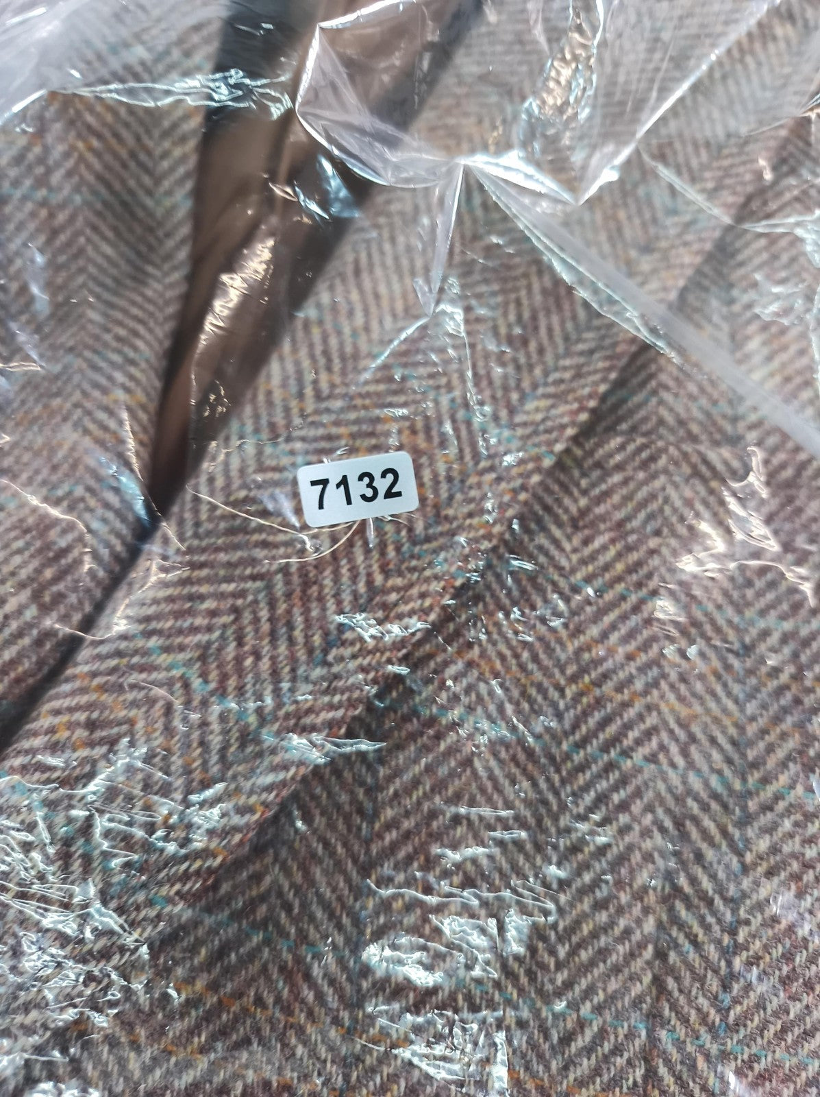 Vintage Evan-Picone Blazer Mens Large Brown Herringbone Wool Tweed Sport Coat