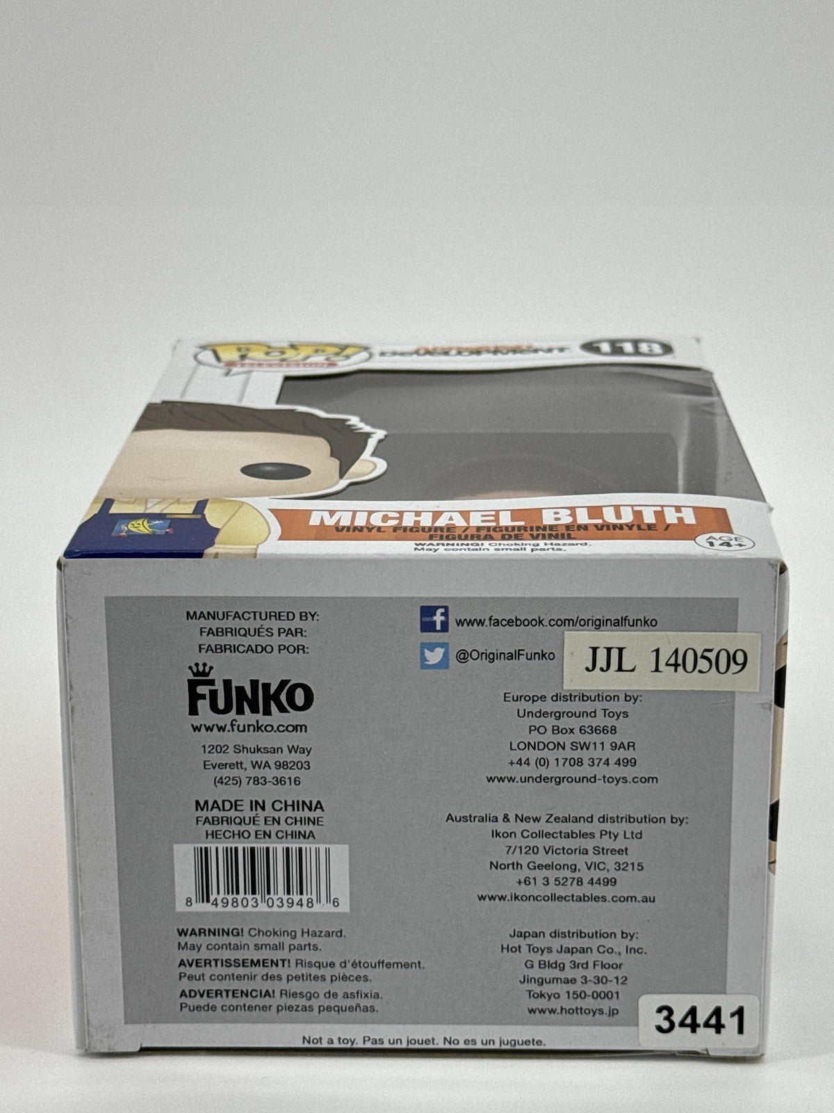Funko Pop Michael Bluth 118 Arrested Development TV Vinyl Figure w Box Blue NWT