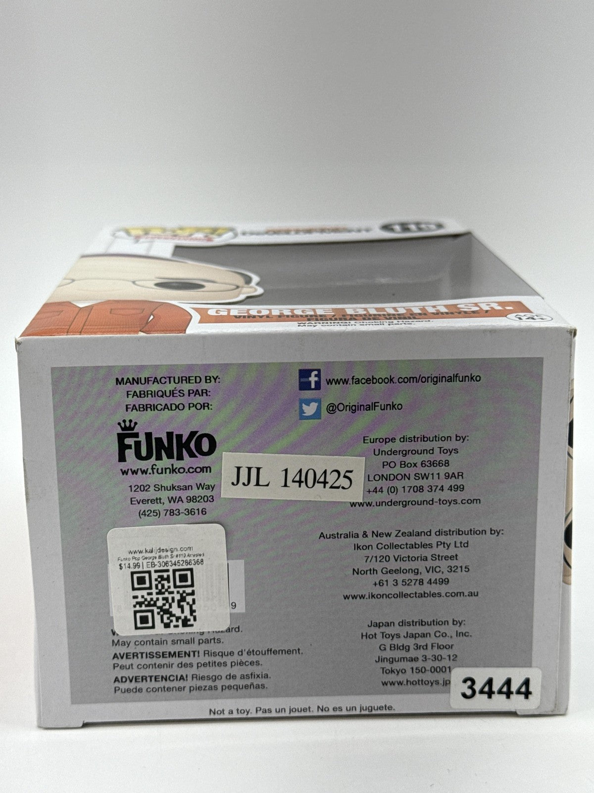 Funko Pop Arrested Development George Bluth Sr #119 Vinyl Figure Orange TV NWT