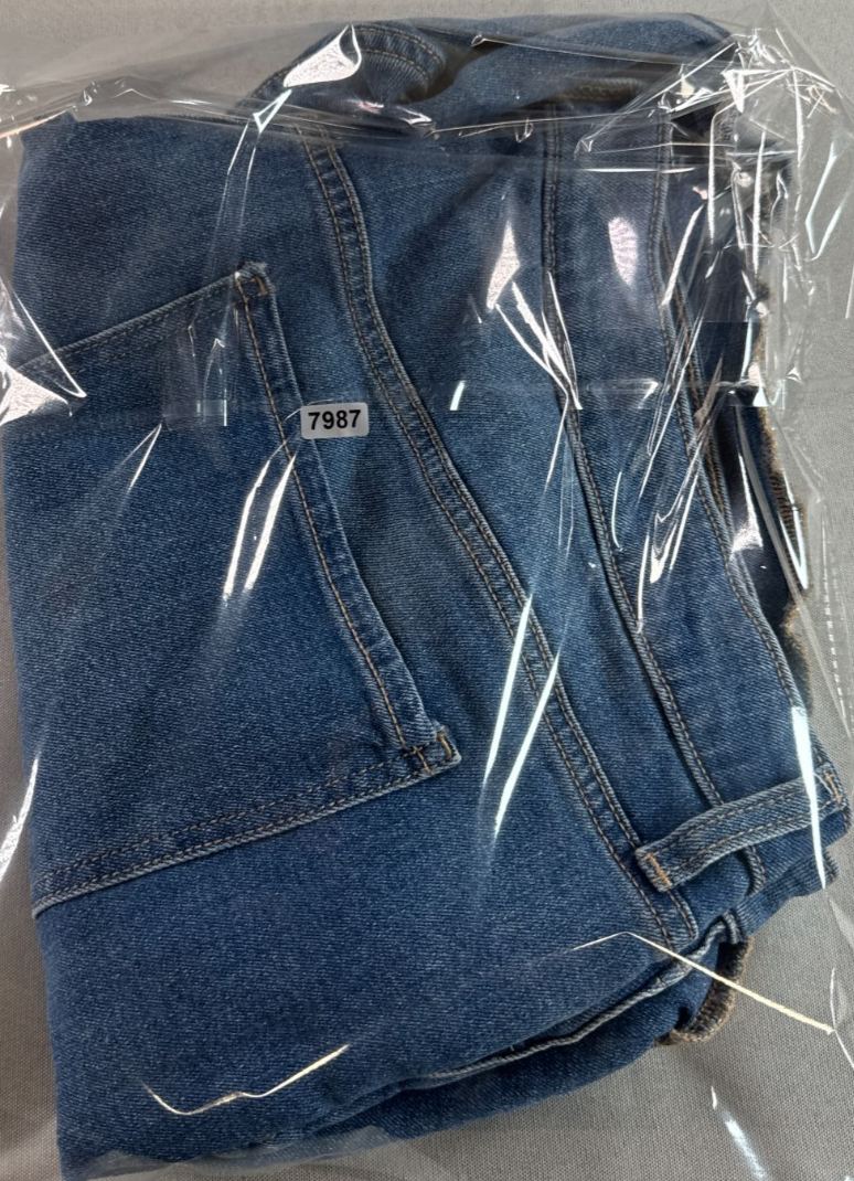 Old Navy Jean Shorts Womens 22 Denim High Rise Wow Rolled Hem Blue Medium Wash