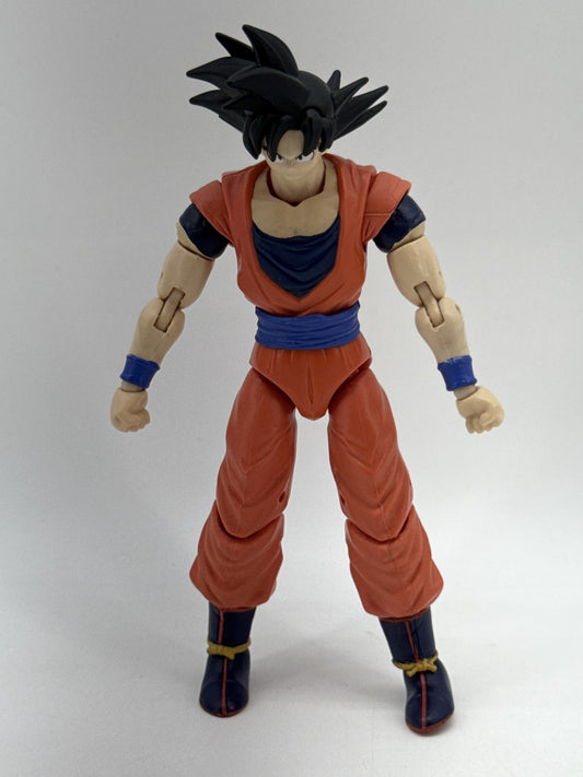B.S./S./JTA Goku Anime Action Figure 6 Inch Orange Blue Plastic Articulated Ball