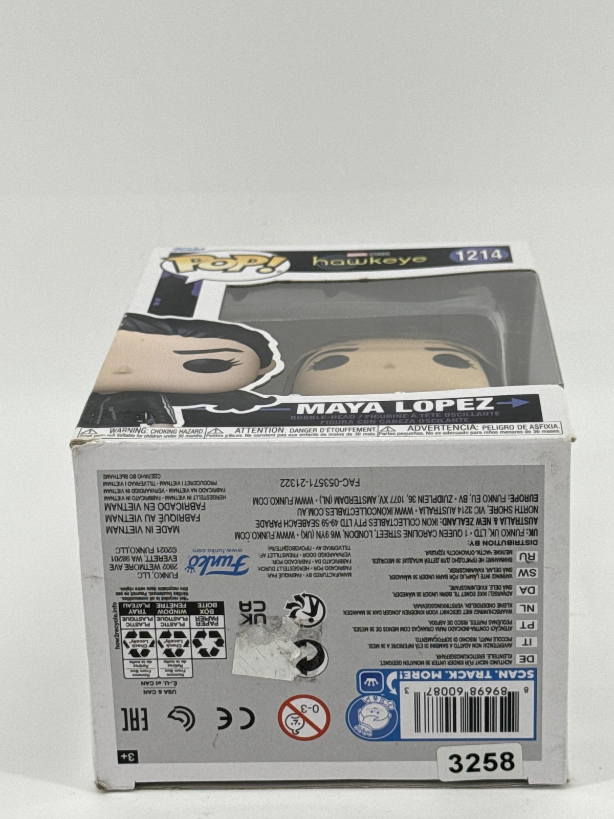 Funko Pop Marvel Hawkeye Maya Lopez #1214 Vinyl Bobblehead Figure Black Common
