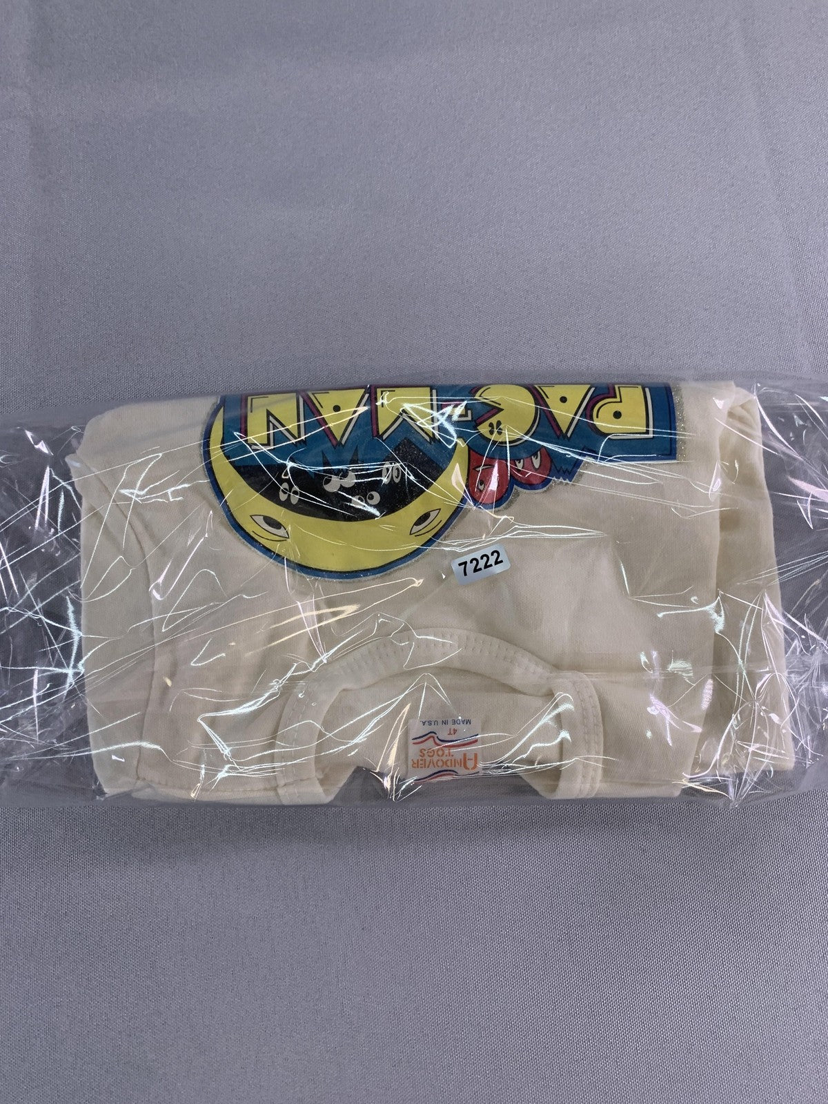 Vintage Pac-Man Fanatic Shirt Boys 4T White Andover Togs Made USA Arcade 80s