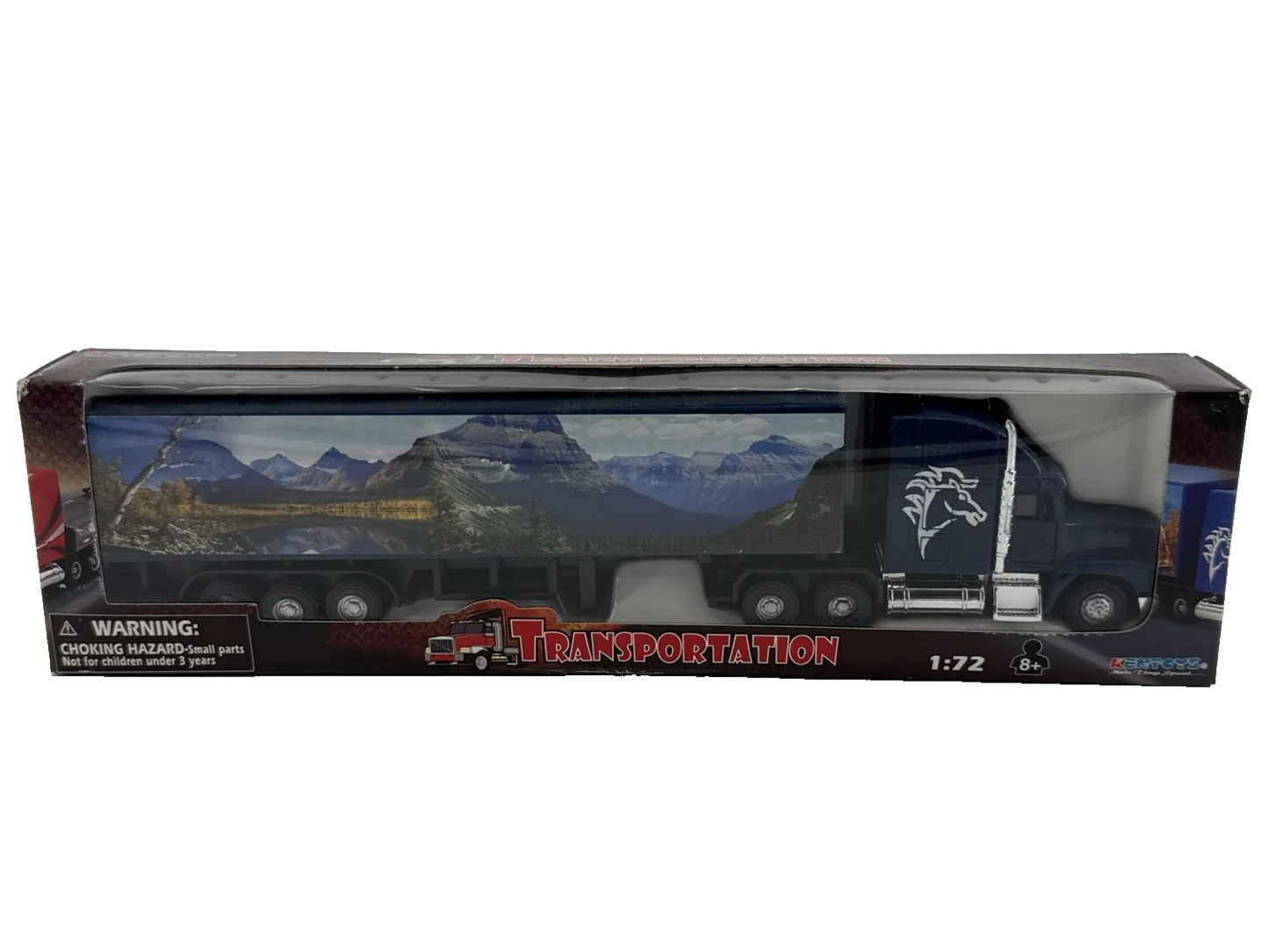 Kentoys Wheelers 1 72 Transport Semi Truck Trailer Blue Horse Unbranded Apparel