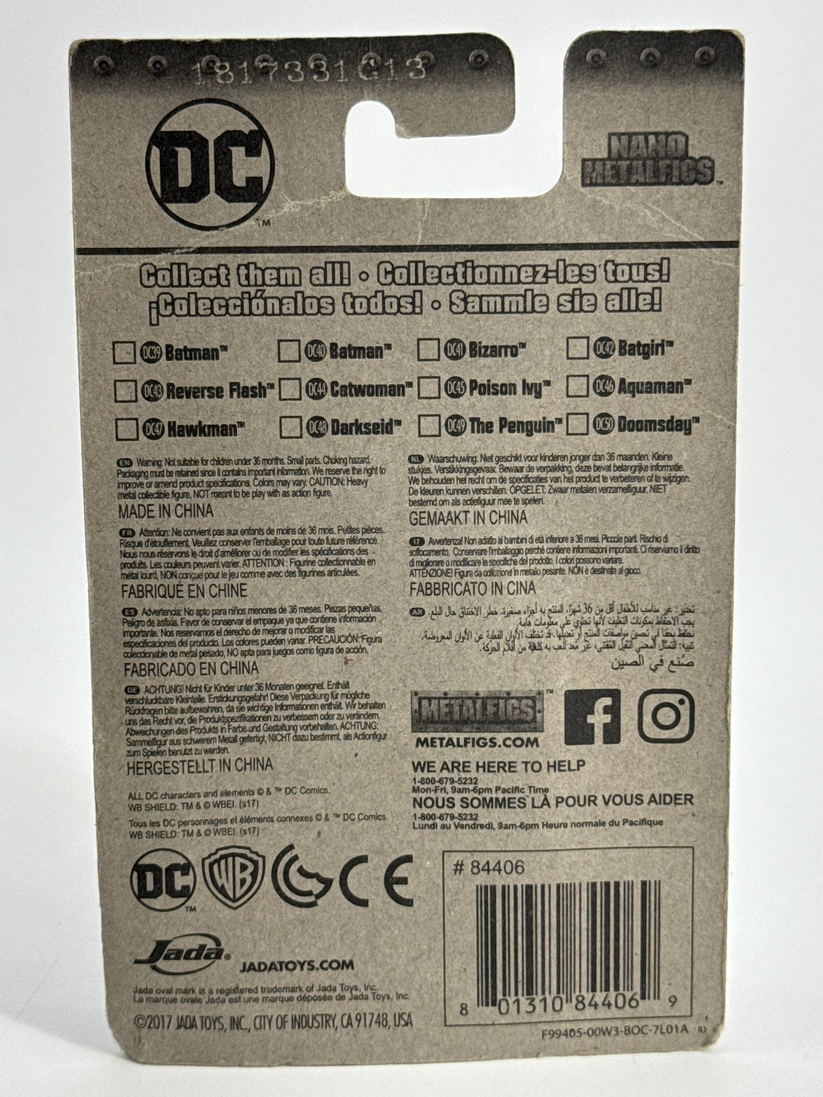 Jada Nano Metalfigs Bizarro DC41 Diecast Figure 84406 Sealed Carded Toy Apparel