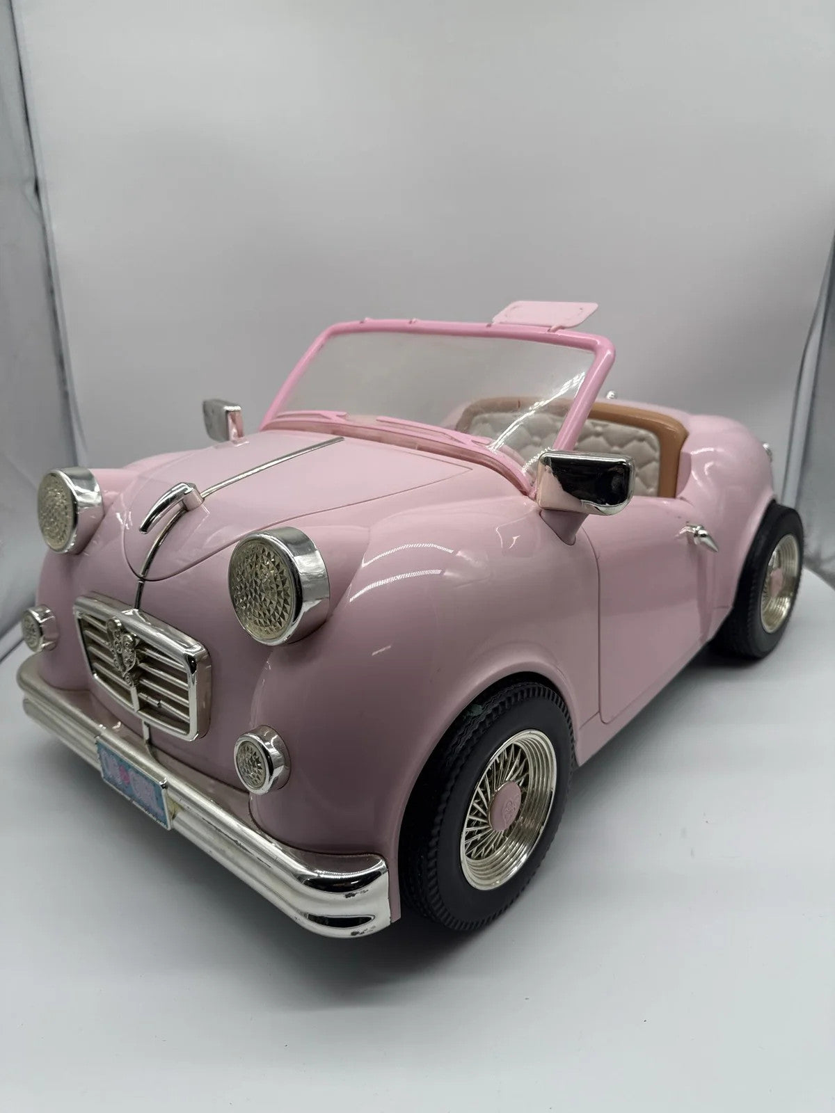 Our Generation Doll Car Pink Retro Convertible 18 Inch Doll Vehicle FM Radio