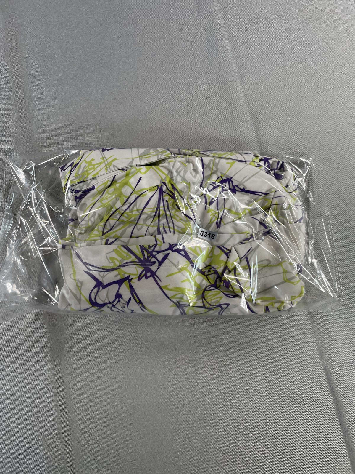 Nivo Polo Shirt Womens Medium Abstract Scribble Print Golf Stretch Lightweight