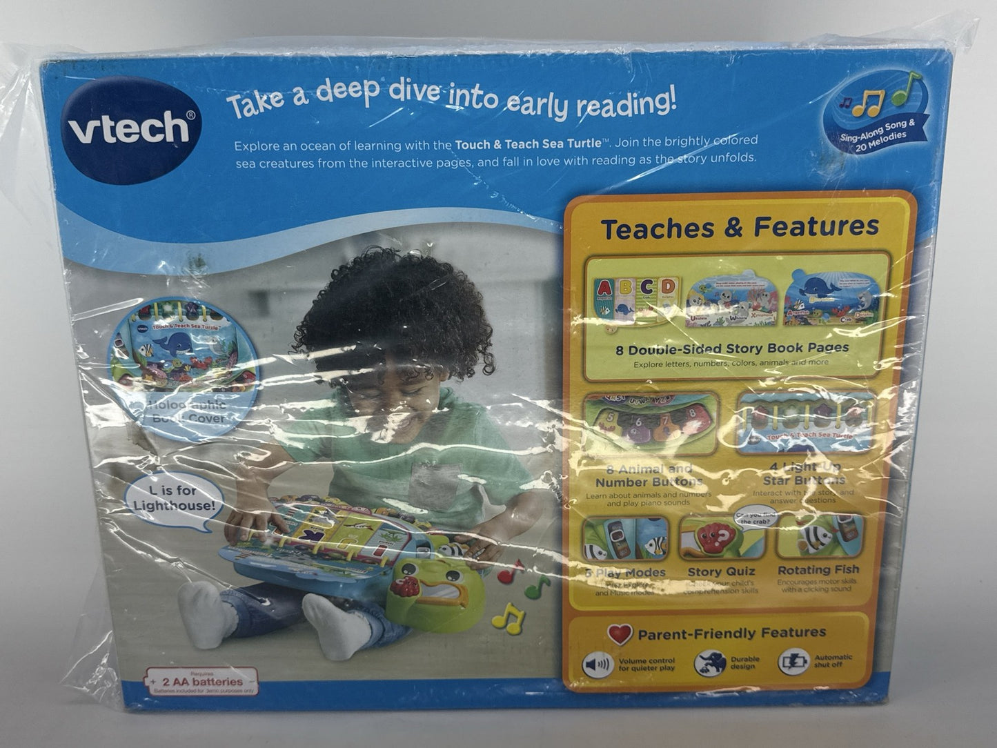 VTech Touch & Teach Sea Turtle Learning Book 12-36 Months Red Apparel