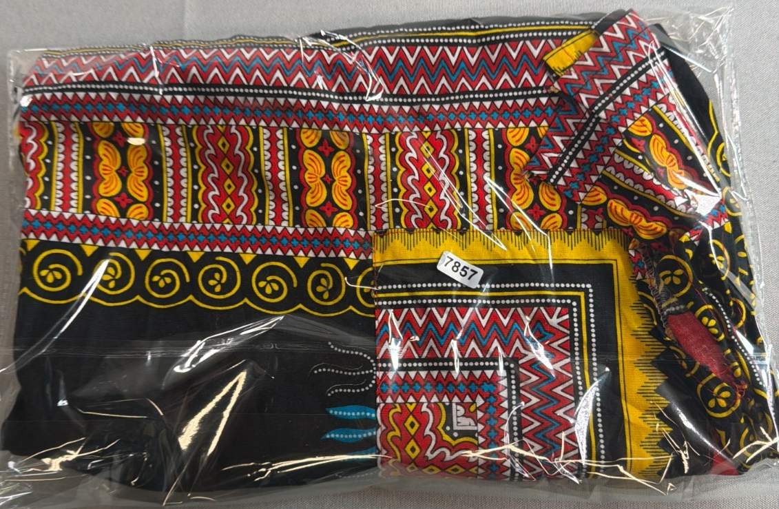 Dashiki African Print Unisex Black Multicolor Cotton Tunic Shirt Step In Style
