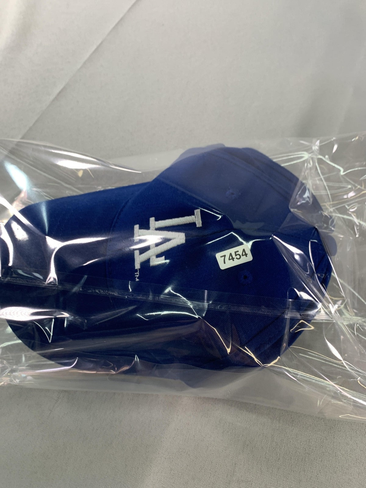 Los Angeles Dodgers Hat Cap Strap Back Mens Blue MLB Baseball Bank of America