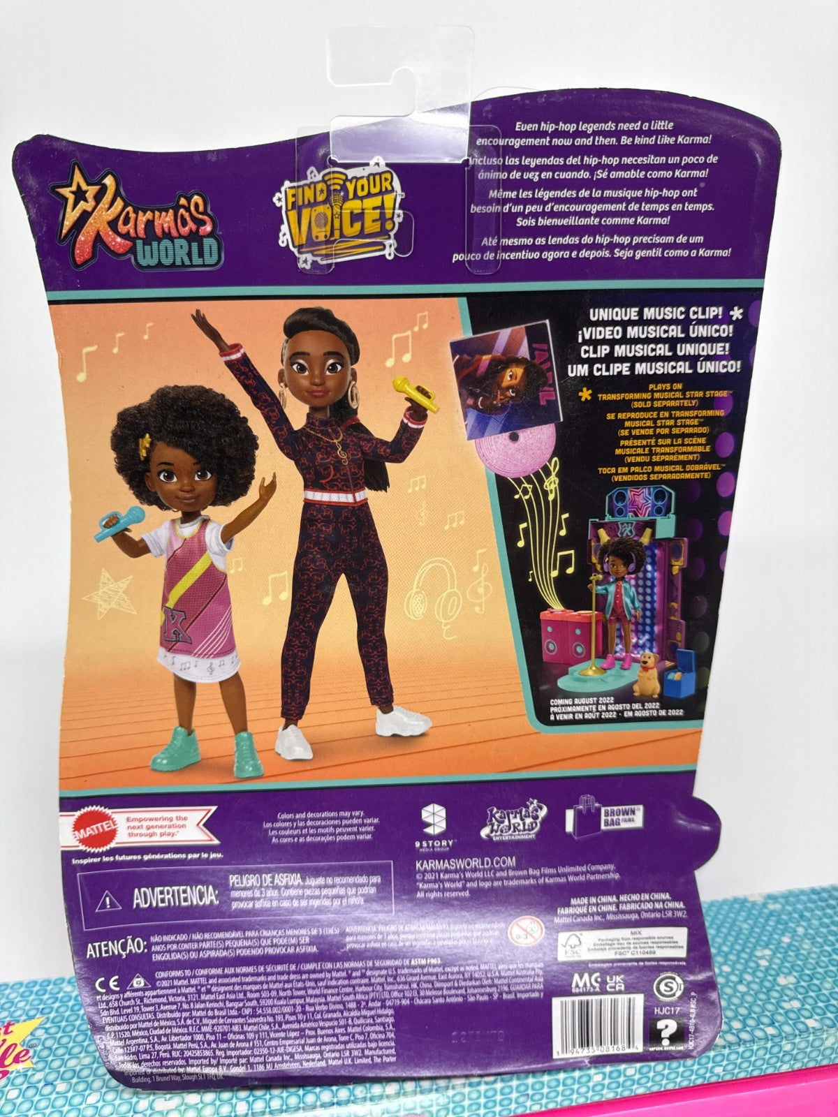 Karma's World Doll Set + Just My Style Disco Bling Beauty Kit Bundle Girls Toy