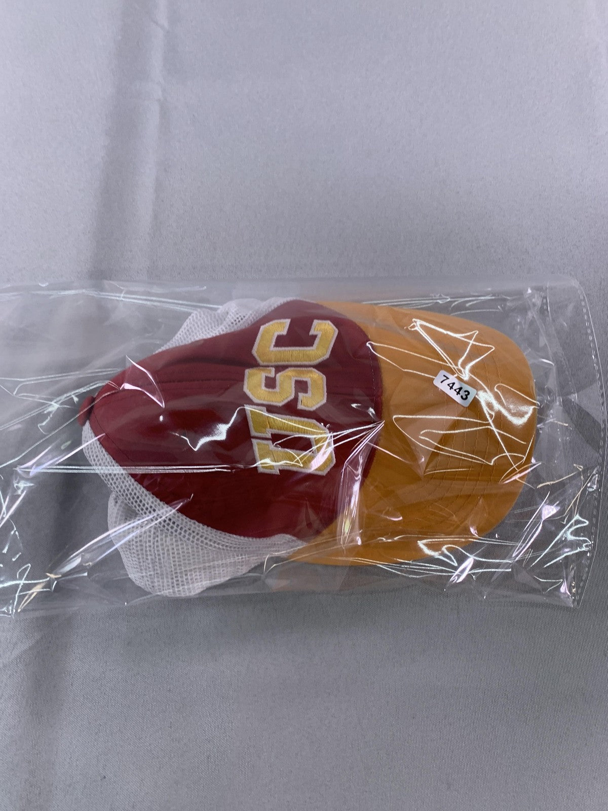 USC Trojans Hat Cap Snap Back Red Gold Mens NCAA College Football Trucker Mesh
