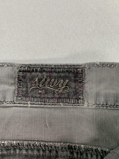 Siwy Jeans Womens 26 Gray Straight Leg Charcoal Wash Stretch Denim Casual USA on
