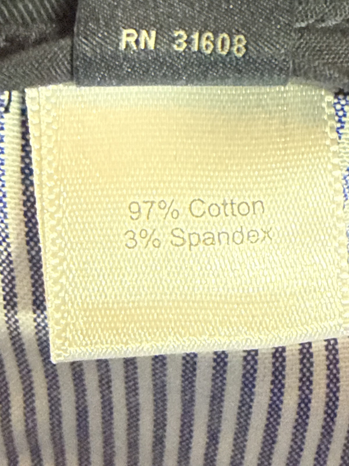 Jos. Bank 24J2S00002 Slim Fit Pants 40X32 Navy Cotton Spandex Stretch Chino