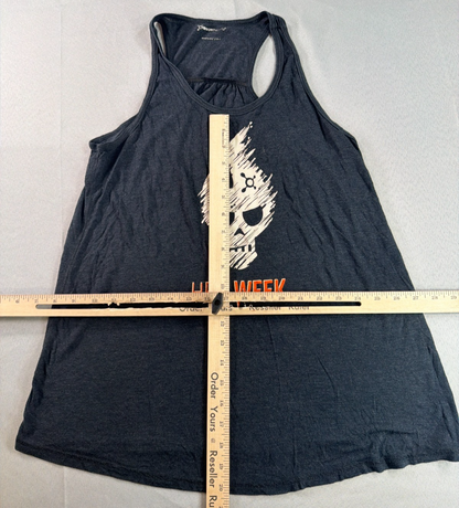 Orangetheory Hell Week 2019 Tank Top Skull Graphic Black Racerback Womens S