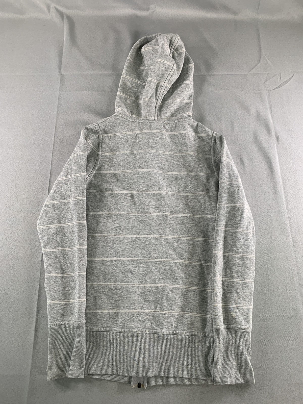 C9 By Champion Hoodie Womens XS Gray Striped Full Zip Knit Sweatshirt Casual