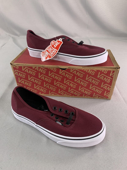 Vans Authentic Shoes Mens Size 6 Port Royale Black Low Top Canvas Womens 7.5