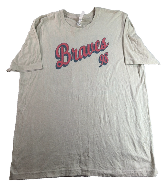 Morgan Wallen 98 Braves Bella Canvas XL Tan Country Music Graphic Tee Shirt
