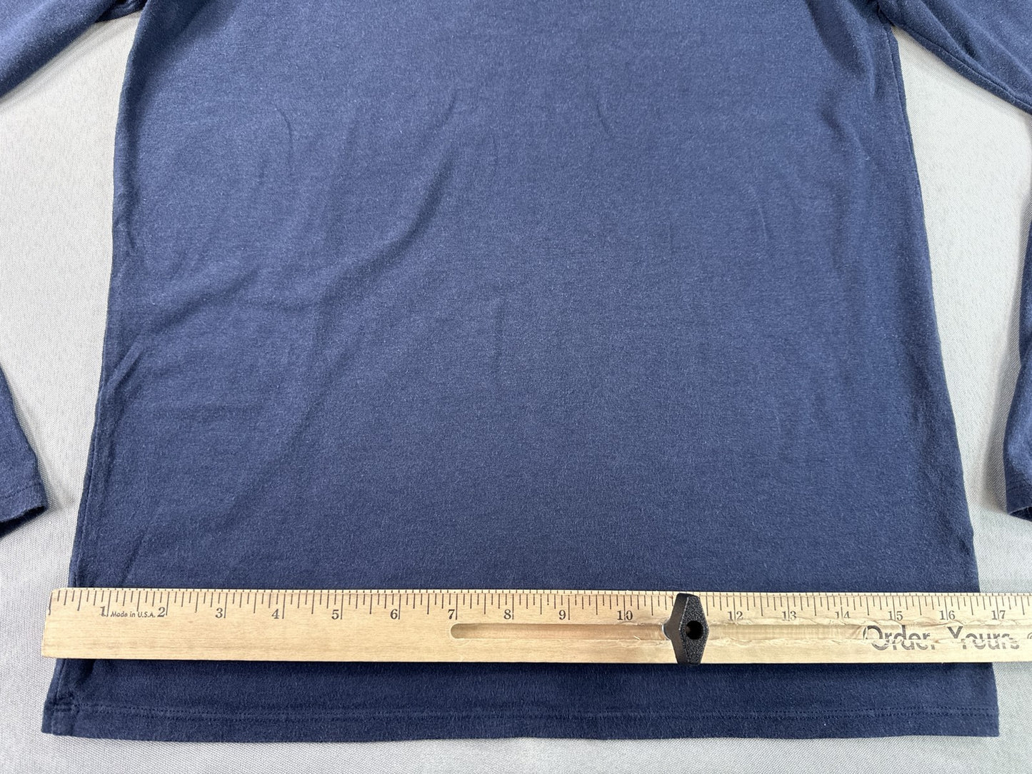 Lucky Brand Long Sleeve Top L/G Navy Blue Scoop Neck Cotton Modal Spandex Womens