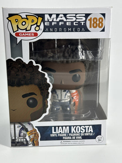 Funko Pop Games Liam Kosta 188 Mass Effect Andromeda Figure 2017 w Box Displayed