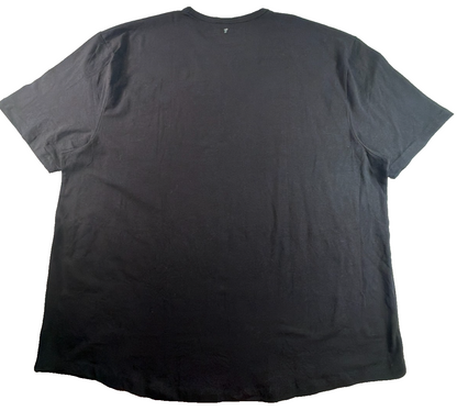 Perfect Jean NYC Black T Shirt Mens 2X Organic Cotton Stretch Crew Neck Tee
