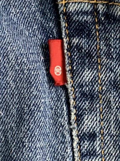 Levis 505 Jeans Mens 36x32 Blue Denim Zip Fly Straight Leg Made USA Red Tab W36