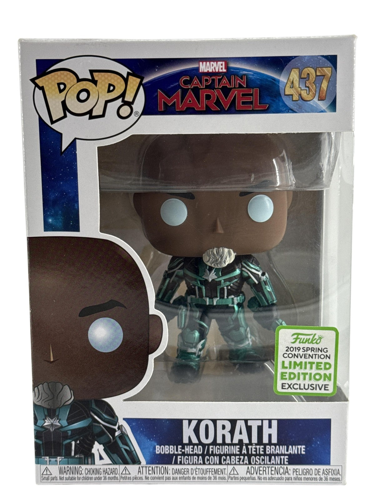 Funko Pop Captain Marvel Korath 437 Figure 2019 Spring Convention Exclusive
