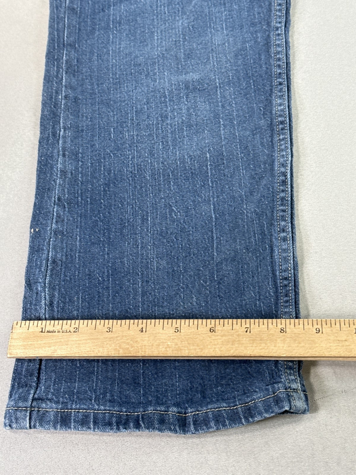 Riders Lee Relaxed Fit Straight Leg Jeans Womens 14P Blue Wash Stretch Denim 14M