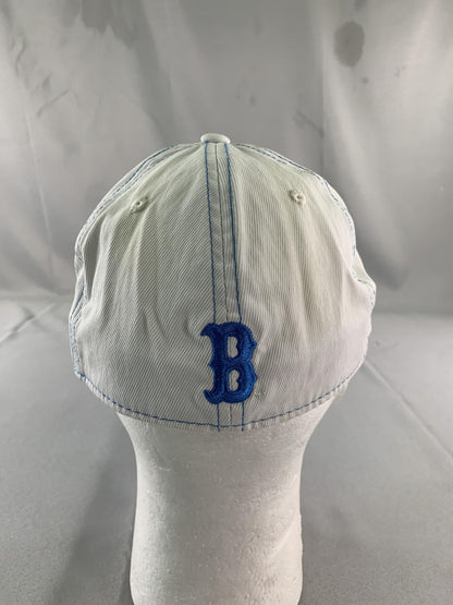UCLA Bruins Hat Cap Fitted Mens XL White Blue NCAA Basketball Script One Fit 84
