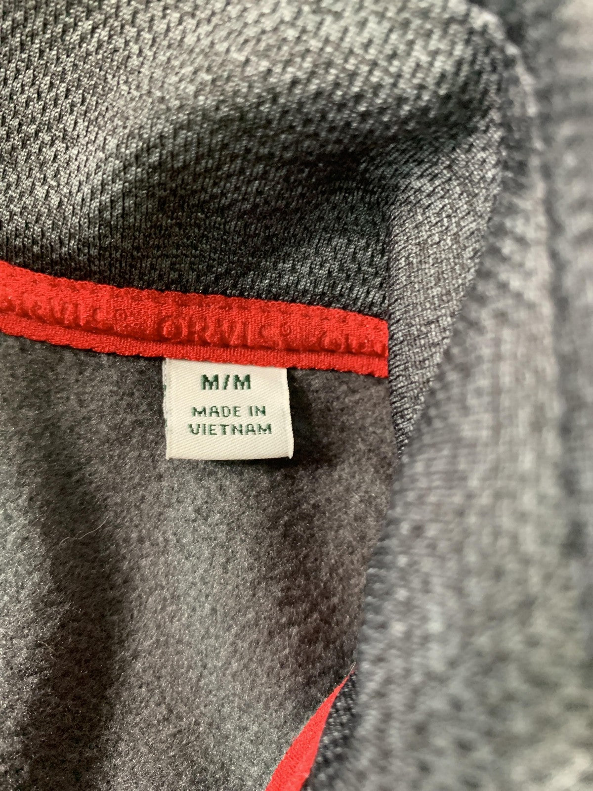 Orvis Jacket Mens Medium Gray Black Full Zip Performance Outdoor Layering Fleece