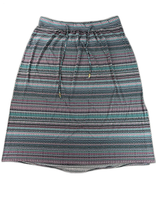 Lane Bryant Line Skirt 22 Plus 22/24 Multicolor All Over Print Polyester Spandex