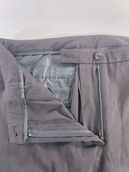 EP Pro Size 12 Brown Stretch Dress Pants Trouser Flat Front Classic Career Chic