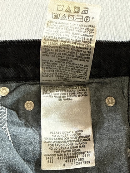 Levi's 511 Straight Fit Jeans 27X27 Black Cotton Elastane Regular Classic