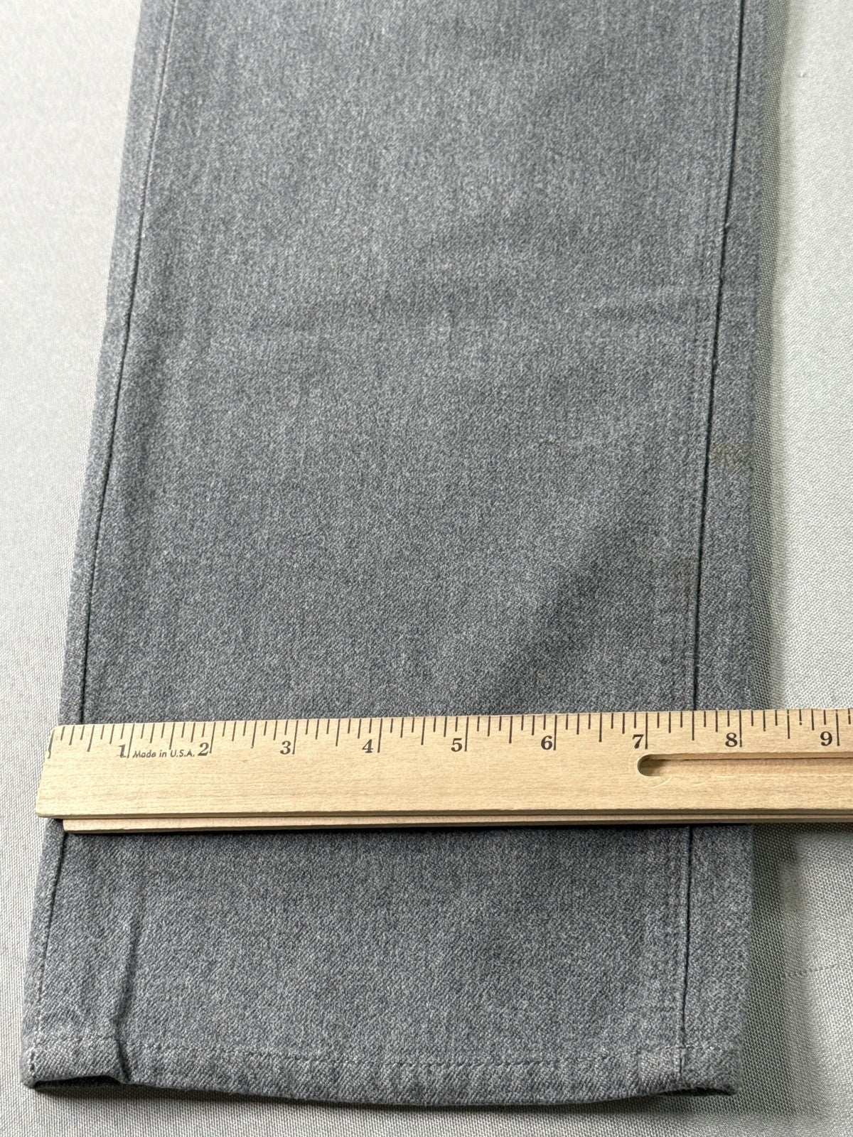 OBEY Straight Leg Jeans 38 Gray Cotton Polyurethane Stretch Modern Mid Slim