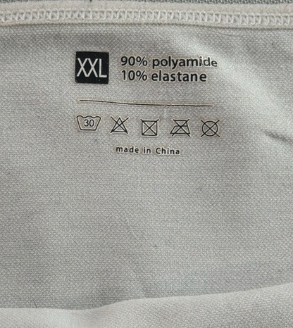 Shapewear Tank Top Womens XXL White Seamless Tummy Control Camisole Body Shaper