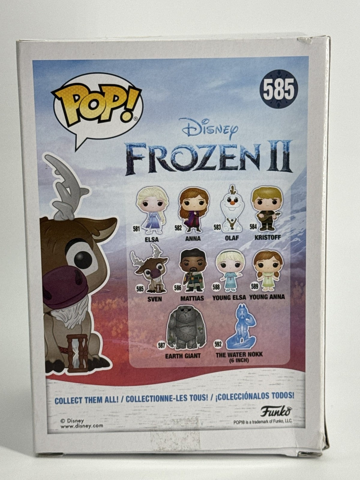 Funko Pop Sven 585 Disney Frozen 2 Vinyl Figure Displayed Boxed Pre-Owned Like N