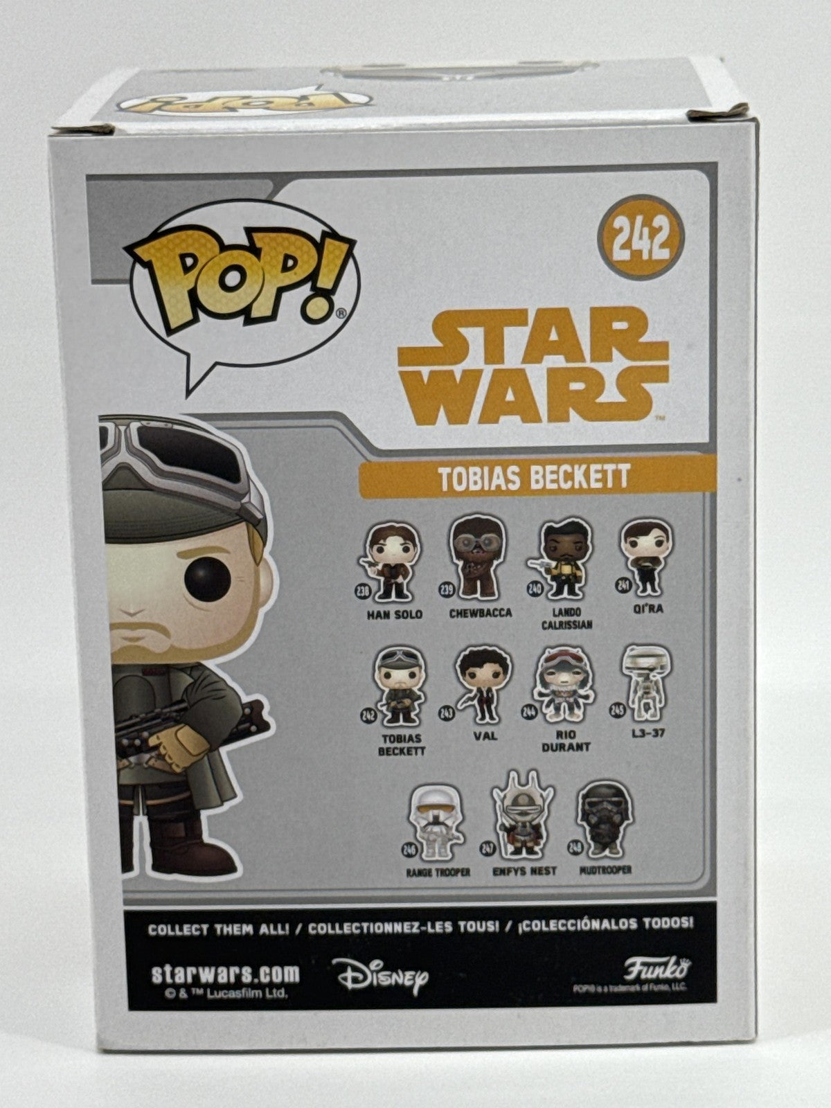 Funko Pop Star Wars Tobias Beckett #242 Vinyl Figure Bobblehead Multicolor Red