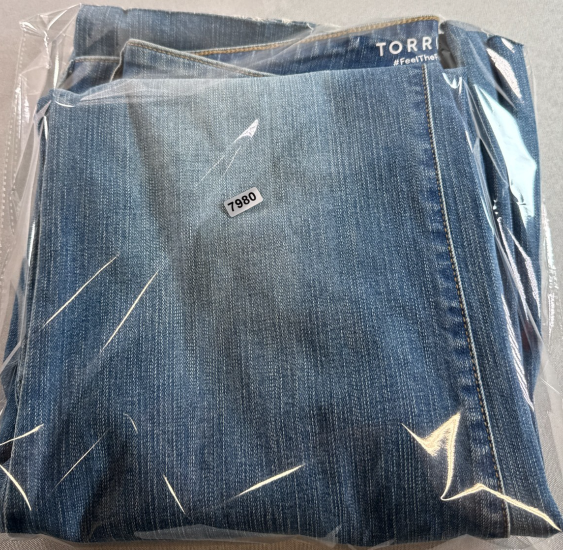 Torrid Perfect Super Flare Jeans Womens 18 Blue Stretch Raw Hem Wide Leg Denim