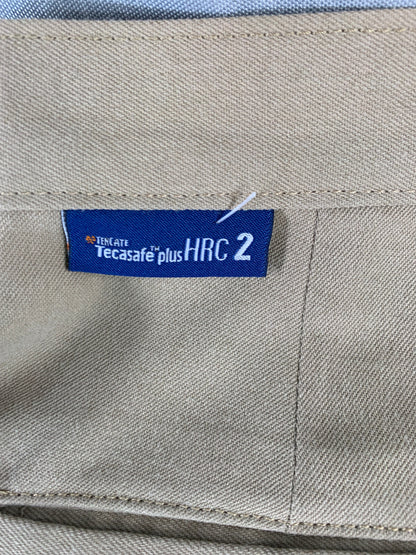 Riverside Tecasafe FR Work Pants 33x33 Beige Flame Resistant Arc Rated HRC2 USA